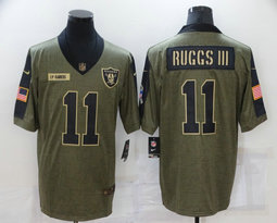 Nike Las Vegas Raiders #11 Henry Ruggs III 2021 salute to service Authentic Stitched NFL Jersey