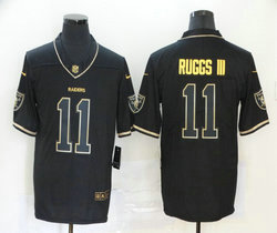Nike Las Vegas Raiders #11 Henry Ruggs III Black Gold Authentic Stitched NFL Jersey