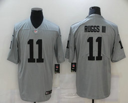 Nike Las Vegas Raiders #11 Henry Ruggs III Grey Inverted Legend Vapor Untouchable Authentic Stitched NFL jersey