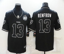 Nike Las Vegas Raiders #13 Hunter Renfrow Black 60 Lights Out Black Vapor Untouchable Authentic Stitched NFL jersey