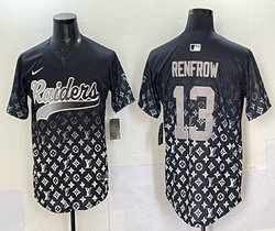 Nike Las Vegas Raiders #13 Hunter Renfrow Black Limited Stitched Baseball Jersey