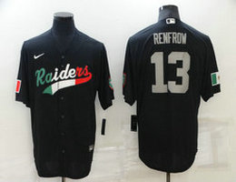 Nike Las Vegas Raiders #13 Hunter Renfrow Black Mexico Game Authentic Stitched MLB Jersey