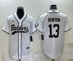Nike Las Vegas Raiders #13 Hunter Renfrow White Joint adults Authentic Stitched baseball jersey
