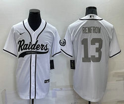 Nike Las Vegas Raiders #13 Hunter Renfrow White Joint adults Authentic Stitched baseball jerseys