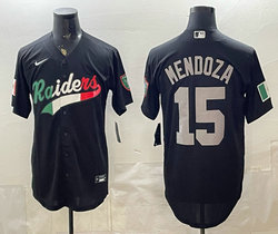 Nike Las Vegas Raiders #15 Fernando Mendoza Black Mexico Joint MLB Jersey