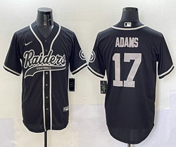 Nike Las Vegas Raiders #17 Davante Adams Black Joint MLB Jersey