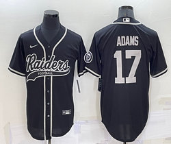 Nike Las Vegas Raiders #17 Davante Adams Black Joint adults Authentic Stitched baseball jersey