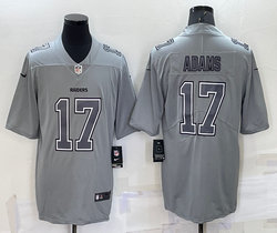 Nike Las Vegas Raiders #17 Davante Adams Grey Atmosphere Fashion Authentic Stitched NFL Jerseys