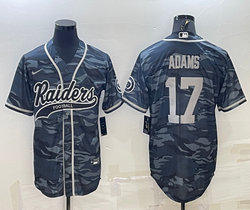 Nike Las Vegas Raiders #17 Davante Adams Grey Camo With Patch Joint Adults Authentic Stitched baseball jersey