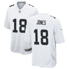 Nike Las Vegas Raiders #18 Jack Jones White Jersey