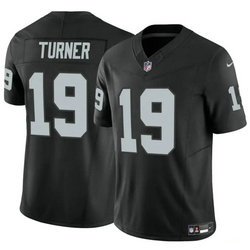 Nike Las Vegas Raiders #19 DJ Turner Black Vapor Untouchable Authentic Stitched NFL Jersey