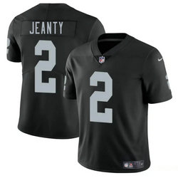 Nike Las Vegas Raiders #2 Ashton Jeanty Black 2025 Draft Authentic Stitched NFL Jersey