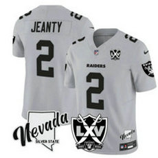 Nike Las Vegas Raiders #2 Ashton jeanty Gray 3(III) NFL jersey