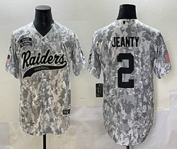 Nike Las Vegas Raiders #2 Ashton jeanty Salute to Service Joint MLB Jersey