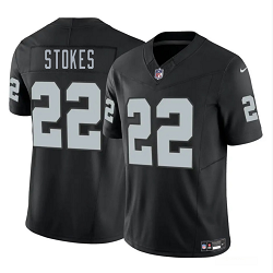 Nike Las Vegas Raiders #22 Eric Stokes Black Vapor Untouchable Authentic Stitched NFL Jersey