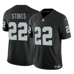 Nike Las Vegas Raiders #22 Eric Stokes Black Vapor Untouchable Authentic Stitched NFL Jersey