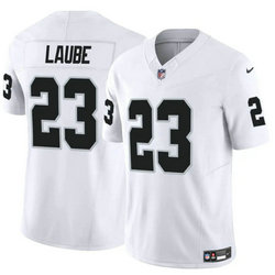 Nike Las Vegas Raiders #23 Dylan Laube White Vapor Untouchable Authentic Stitched NFL Jersey