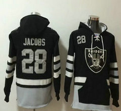 Nike Las Vegas Raiders #28 Josh Jacobs black Sawyer Hooded Sweatshirt NFL Hoodie