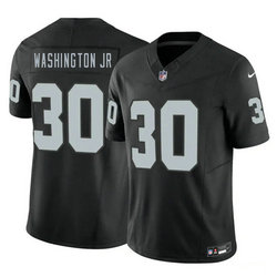 Nike Las Vegas Raiders #30 Mike Washington Jr. Black 2026 Authentic Stitched NFL Jersey