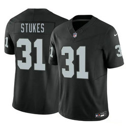 Nike Las Vegas Raiders #31 Treydan Stukes Black 2026 Draft Authentic Stitched NFL Jersey