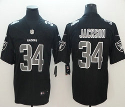 Nike Las Vegas Raiders #34 Bo Jackson Black Impact Limited Vapor Untouchable Authentic Stitched NFL jersey