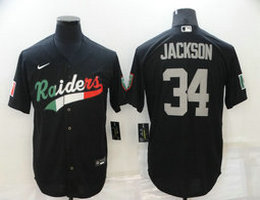 Nike Las Vegas Raiders #34 Bo Jackson Mexican Adult Authentic Stitched Jersey