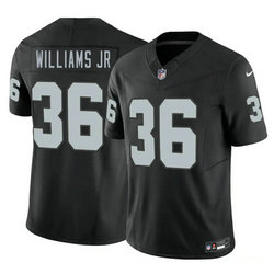 Nike Las Vegas Raiders #36 E.J. Williams Jr Black 2026 Draft Authentic Stitched NFL Jersey
