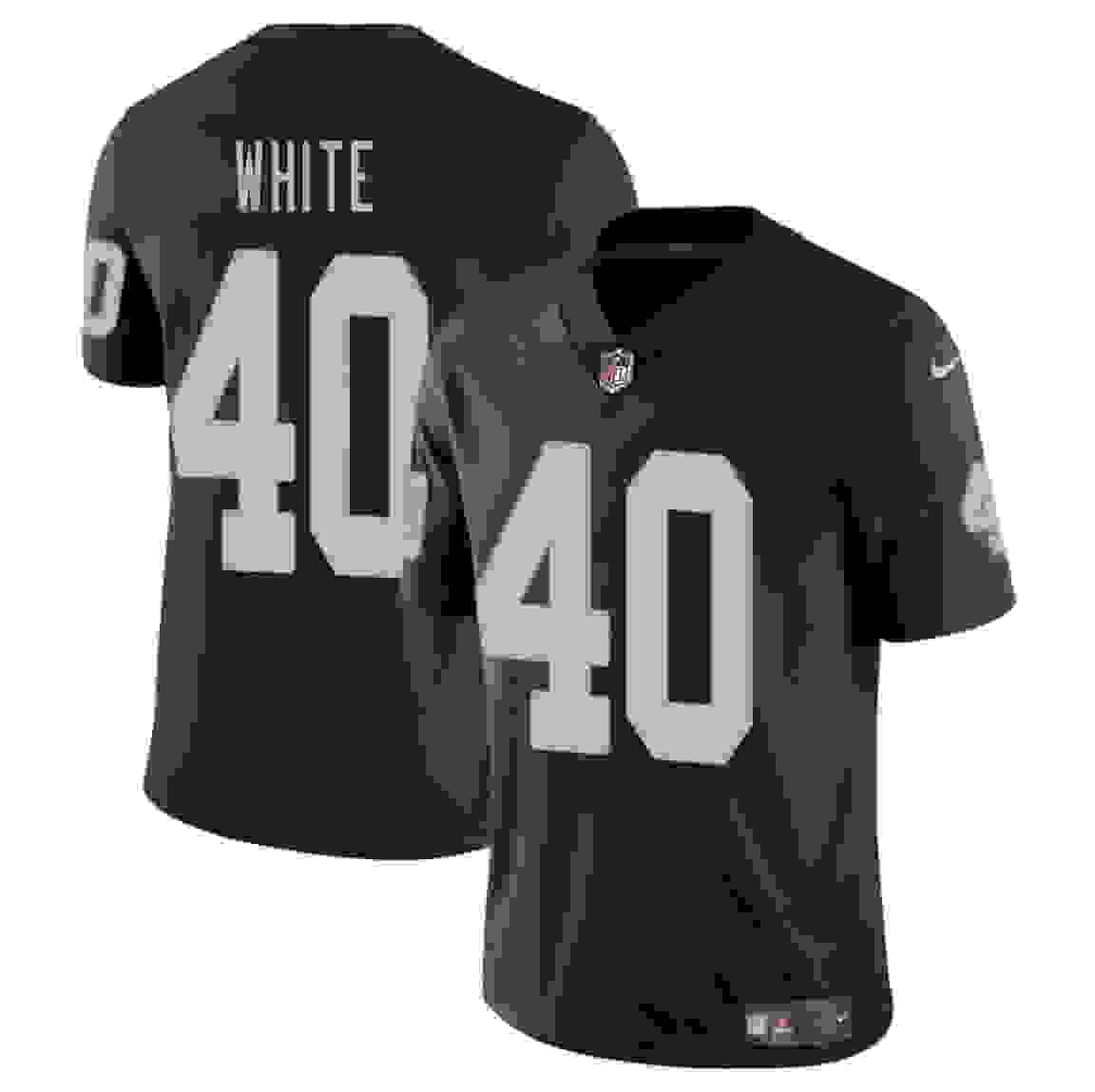 Nike Las Vegas Raiders #40 Devin White Black Vapor Untouchable Authentic Stitched NFL Jersey