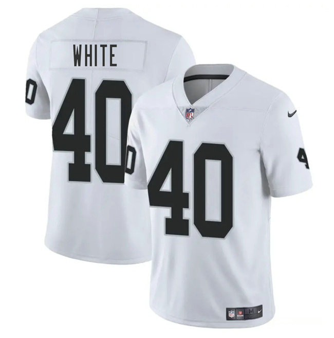 Nike Las Vegas Raiders #40 Devin White Vapor Untouchable Authentic Stitched NFL Jersey
