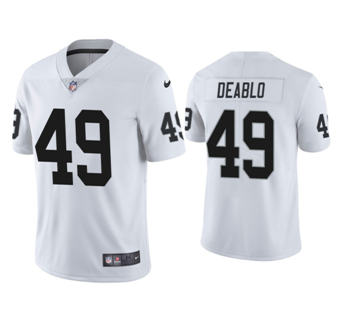 Nike Las Vegas Raiders #49 Divine Deablo White Vapor Untouchable Authentic stitched NFL jersey