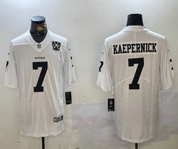 Nike Las Vegas Raiders #7 Colin Kaepernick White Fashion 65th Anniversary Patch NFL Jersey