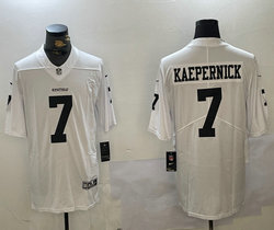 Nike Las Vegas Raiders #7 Colin Kaepernick White Fashion NFL Jersey