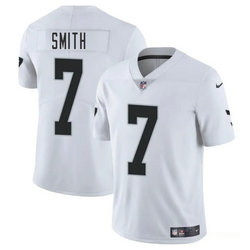 Nike Las Vegas Raiders #7 Geno Smith White Vapor Untouchable Authentic Stitched NFL Jersey