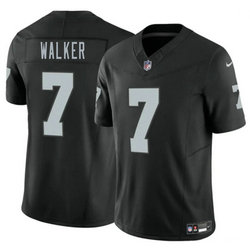 Nike Las Vegas Raiders #7 Quay Walker Black Authentic Stitched NFL Jersey