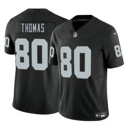 Nike Las Vegas Raiders #80 Ian Thomas Black Vapor Untouchable Authentic Stitched NFL Jersey