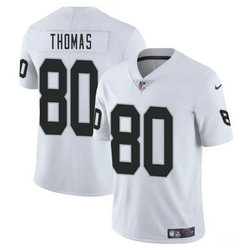 Nike Las Vegas Raiders #80 Ian Thomas White Vapor Untouchable Authentic Stitched NFL Jersey