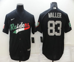 Nike Las Vegas Raiders #83 Darren Waller Black Mexico Joint Authentic Stitched baseball jersey