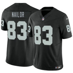 Nike Las Vegas Raiders #83 Jalen Nailor Black Authentic Stitched NFL Jersey