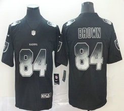 Nike Las Vegas Raiders #84 Antonio Brown Black Smoke Fashion Vapor Untouchable Authentic Stitched NFL Jersey
