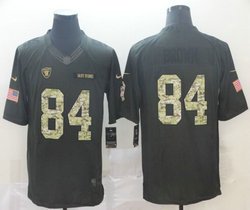 Nike Las Vegas Raiders #84 Antonio Brown Limited Anthracite Salute to Service Authentic Stitched NFL jersey