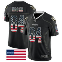 Nike Las Vegas Raiders #84 Antonio Brown USA Flag Vapor Untouchable Authentic stitched NFL jersey