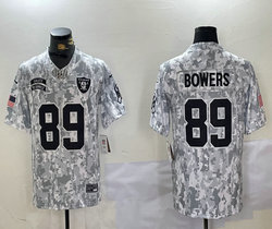 Nike Las Vegas Raiders #89 Brock Bowers 2024 Salute to Service Authentic Stitched NFL Jersey
