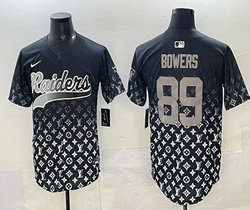 Nike Las Vegas Raiders #89 Brock Bowers Black Limited Stitched Baseball Jersey