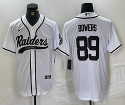 Nike Las Vegas Raiders #89 Brock Bowers Black Joint Authentic Stitched baseball jersey