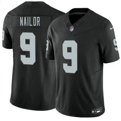 Nike Las Vegas Raiders #9 Jalen Nailor Black 2026 Authentic Stitched NFL Jersey
