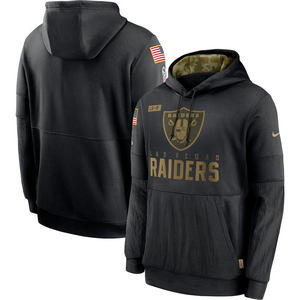 Nike Las Vegas Raiders 2020 Black Salute to Service Pullover Hoodie