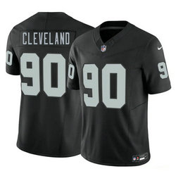 Nike Las Vegas Raiders #90 Brandon Cleveland Black 2026 Authentic Stitched NFL Jersey