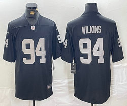 Nike Las Vegas Raiders #94 Christian Wilkins Black Vapor Untouchable Authentic Stitched NFL Jersey
