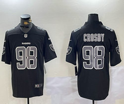 Nike Las Vegas Raiders #98 Maxx Crosby Black Fashion Authentic Stitched NFL Jersey