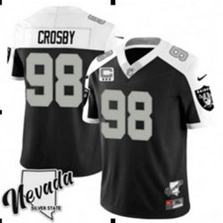 Nike Las Vegas Raiders #98 Maxx Crosby Black Thanksgiving 5(V) NFL Jersey